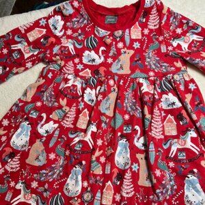 Next Holiday Knit Dress Size 4/5